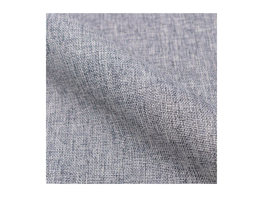 Set di 2 sedie Cozy in tessuto grigio chiaro e gambe in metallo effetto legno