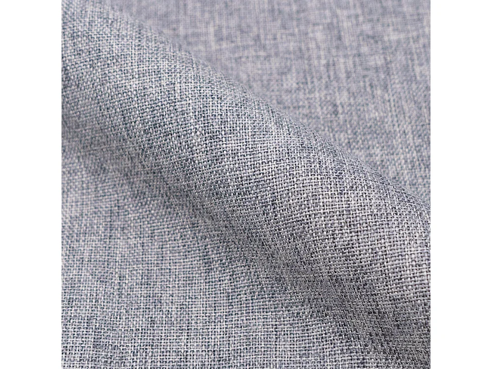 Juego de 2 sillas Cozy de tela gris claro y patas de metal efecto madera