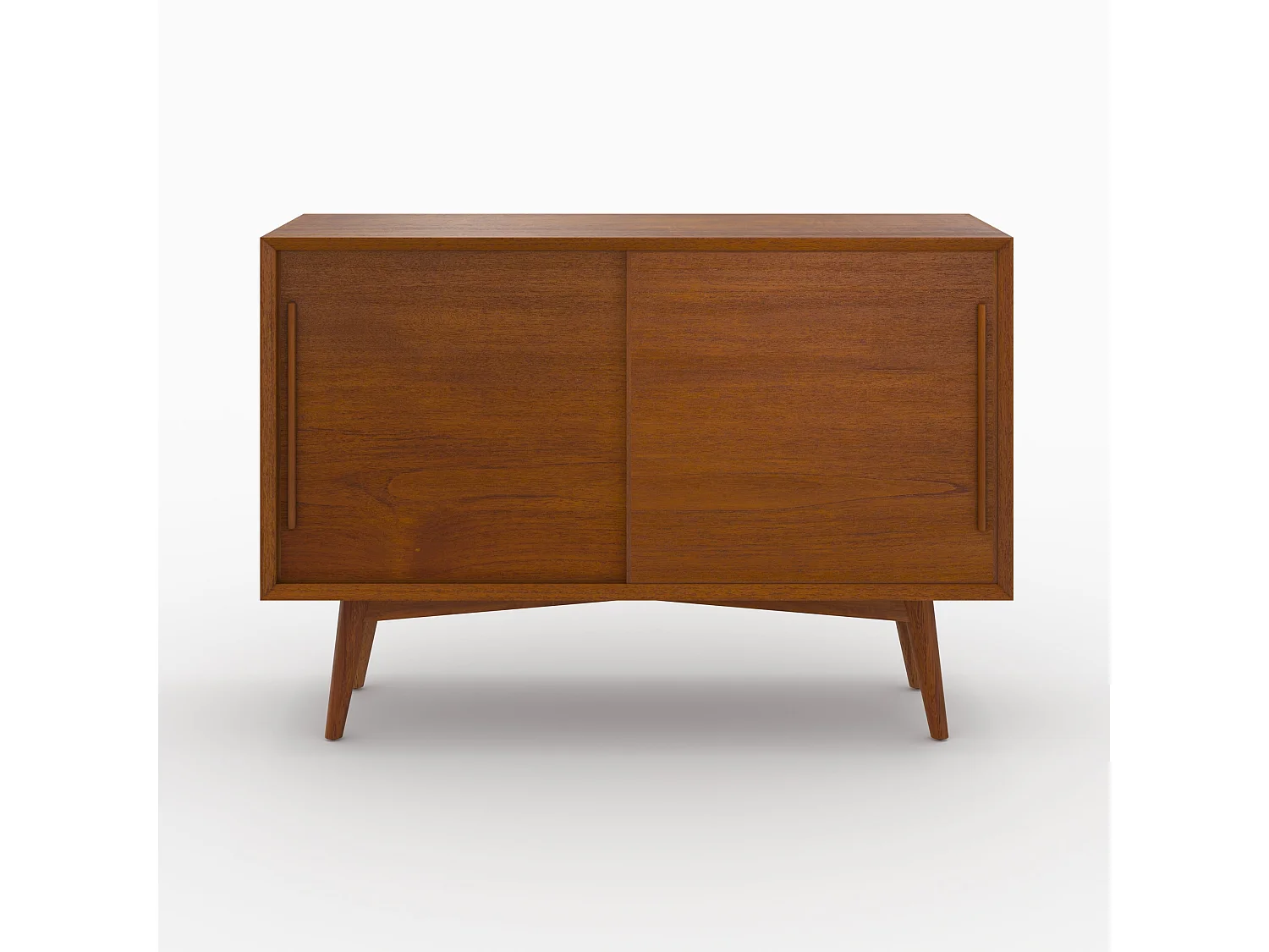 Aparador pequeño con 2 puertas correderas en teca - Waya