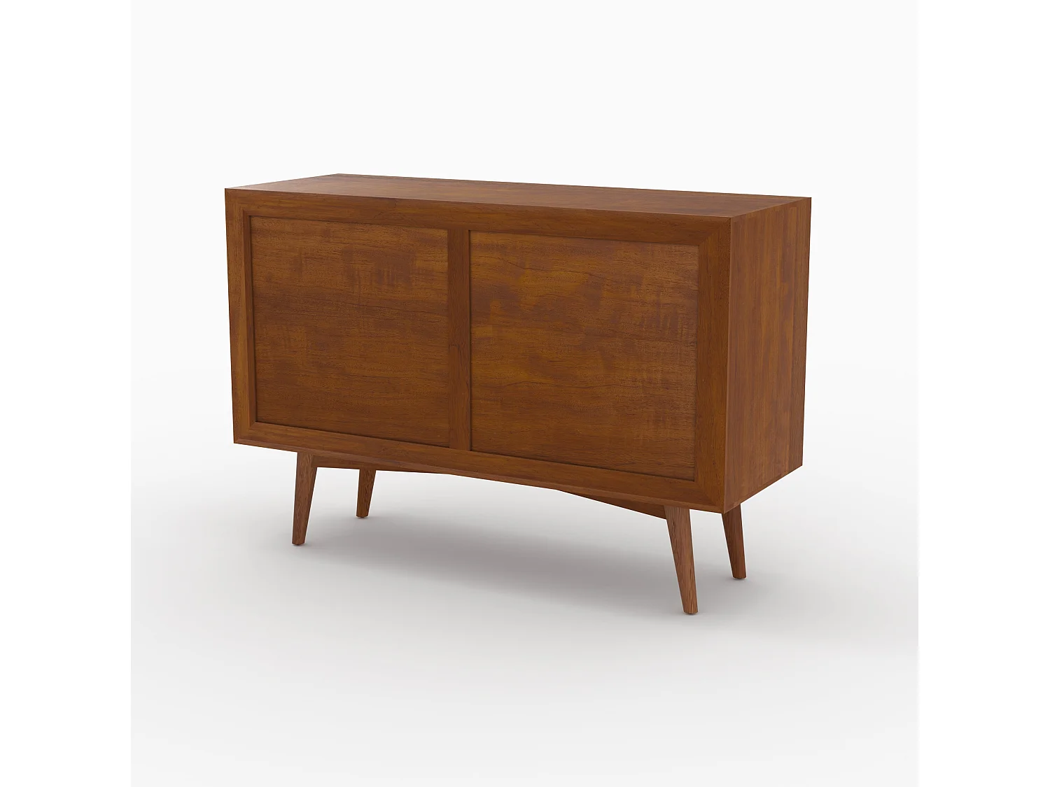 Aparador pequeño con 2 puertas correderas en teca - Waya