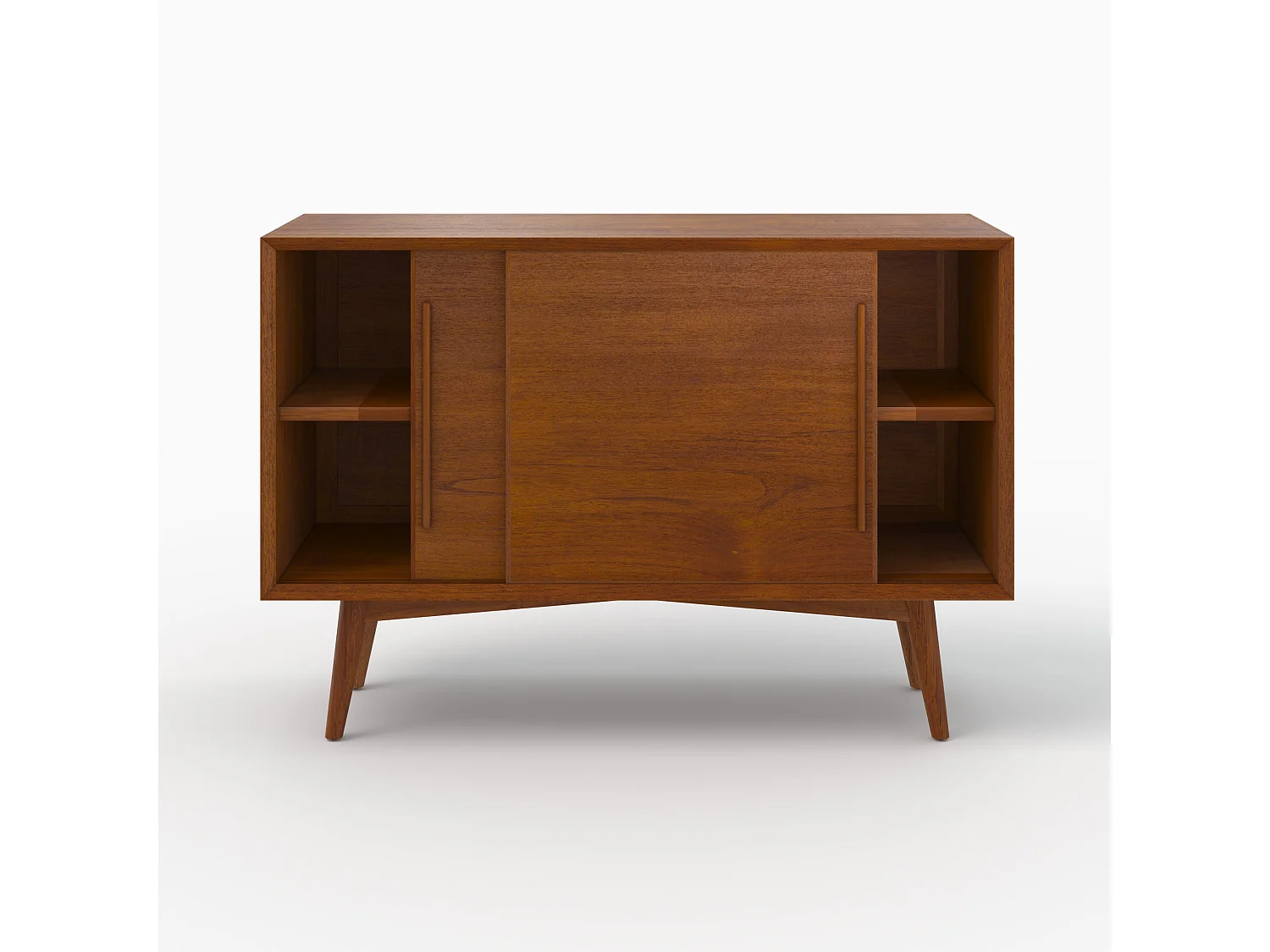 Aparador pequeño con 2 puertas correderas en teca - Waya