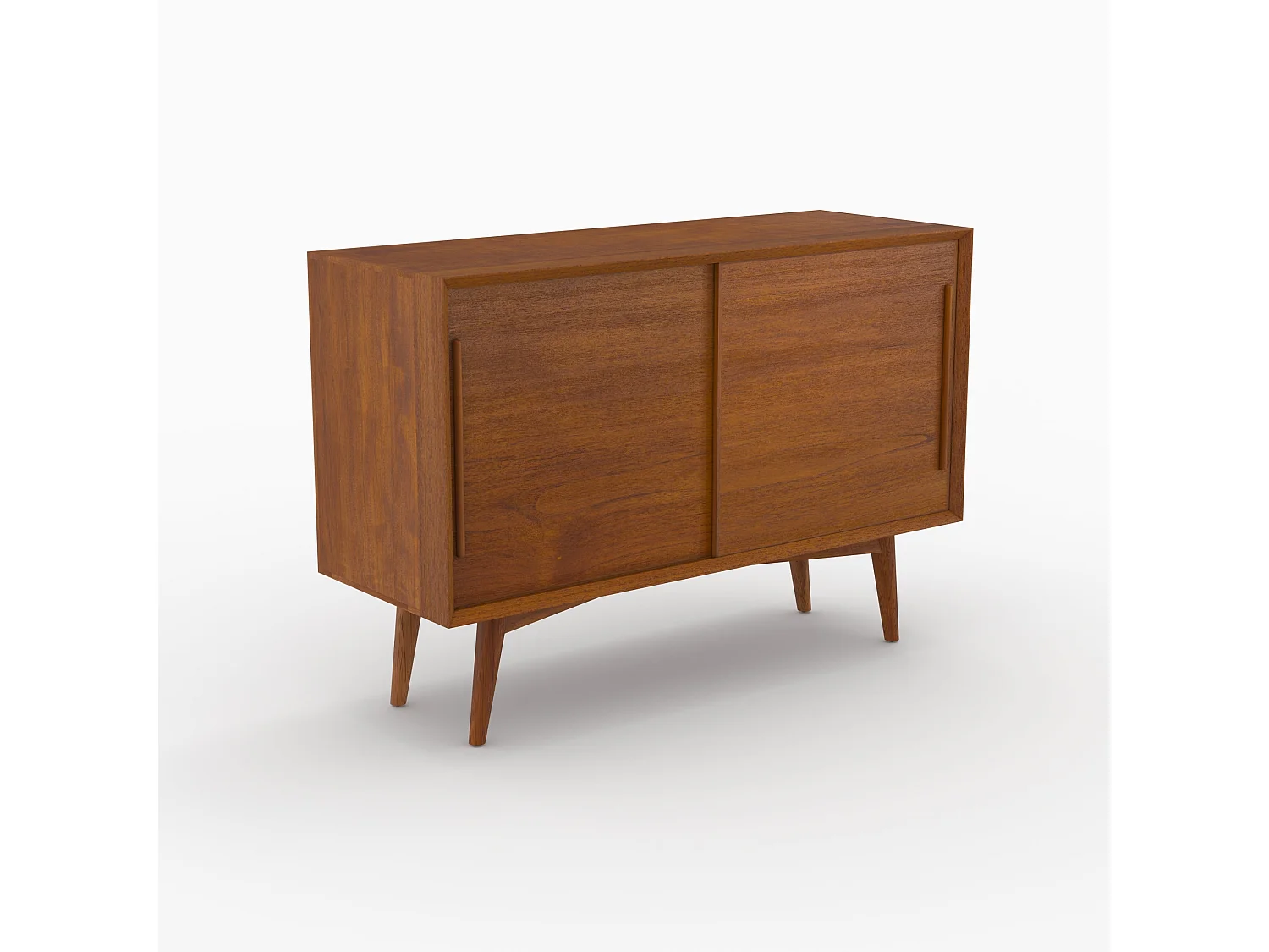 Aparador pequeño con 2 puertas correderas en teca - Waya