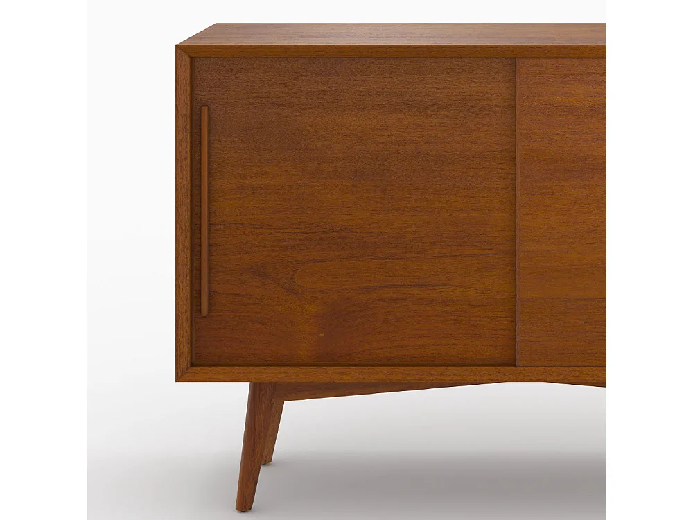 Aparador pequeño con 2 puertas correderas en teca - Waya