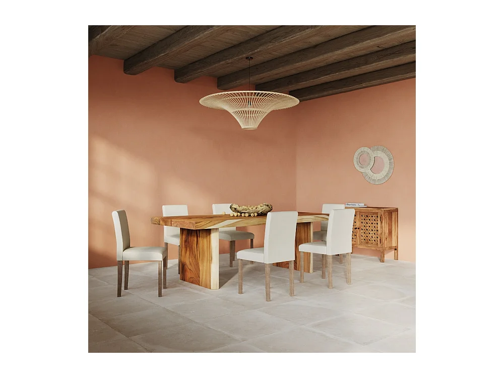 Petit buffet ajouré en bois de manguier - Jaya