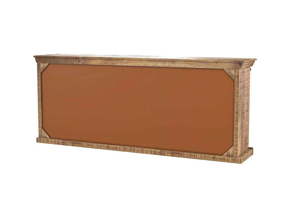 Aparador grande de madera y metal 3 puertas 3 cajones - Tabuk