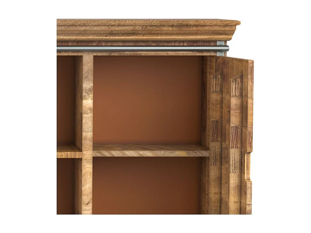 Grand buffet en bois et métal 3 portes 3 tiroirs - Tabuk