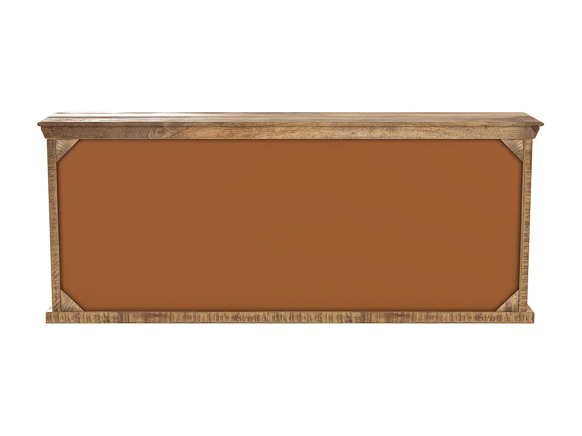 Grand buffet en bois et métal 3 portes 3 tiroirs - Tabuk