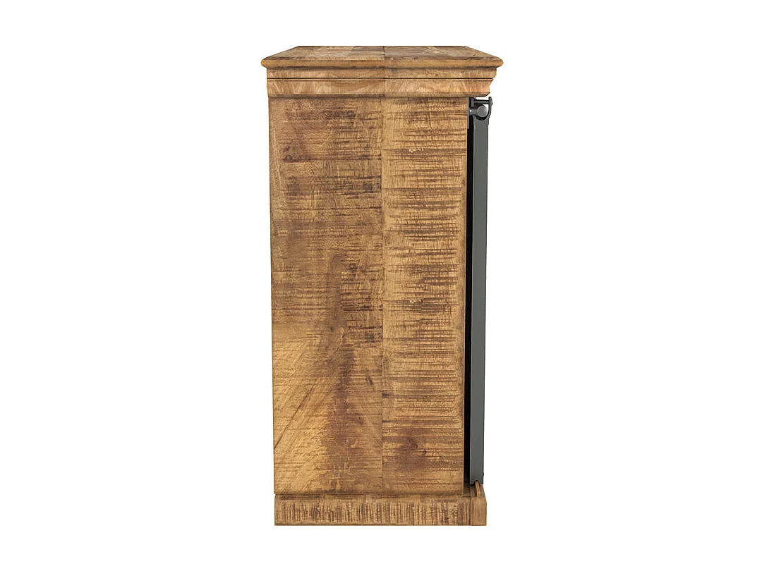 Piccola credenza a 1 anta 3 cassetti in legno e metallo - Tabuk