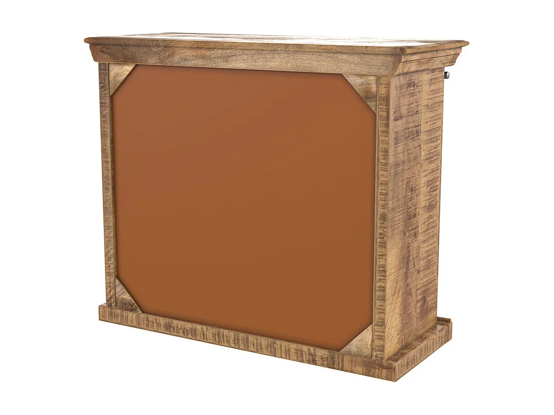 Piccola credenza a 1 anta 3 cassetti in legno e metallo - Tabuk