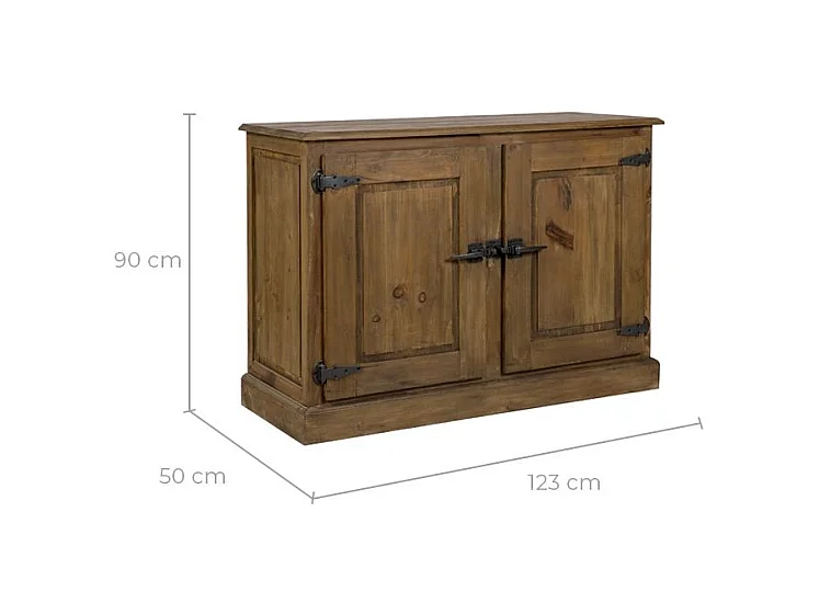 Buffet en bois recyclé 2 portes - Ottawa