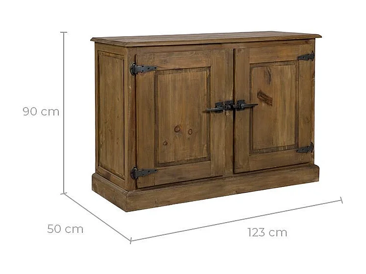 Credenza a 2 ante in legno di recupero - Ottawa