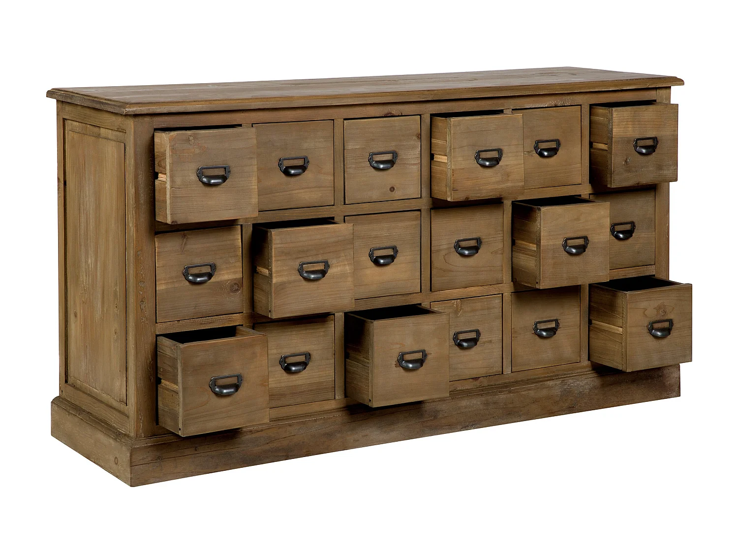 Credenza 18 cassetti in legno di recupero - Miramas
