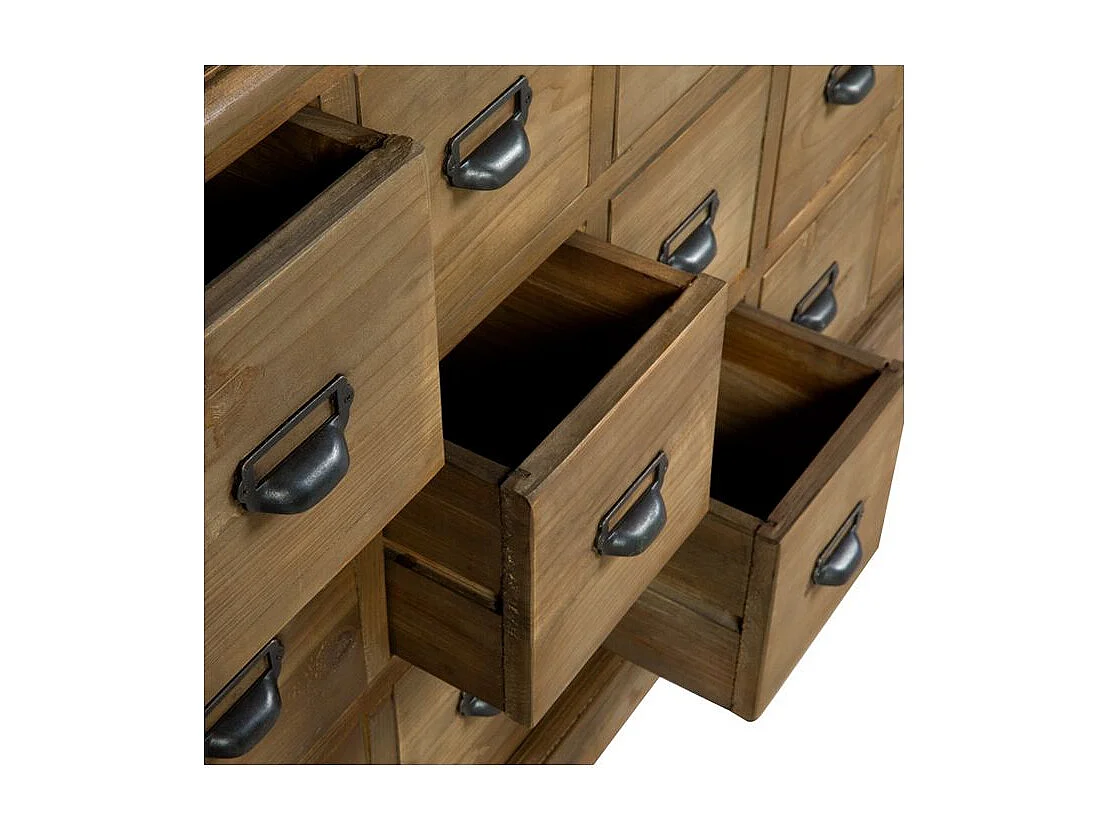 Credenza 18 cassetti in legno di recupero - Miramas