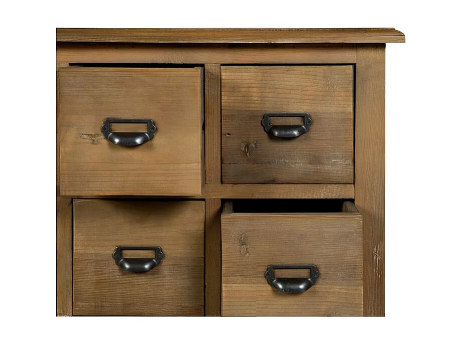 Credenza 18 cassetti in legno di recupero - Miramas