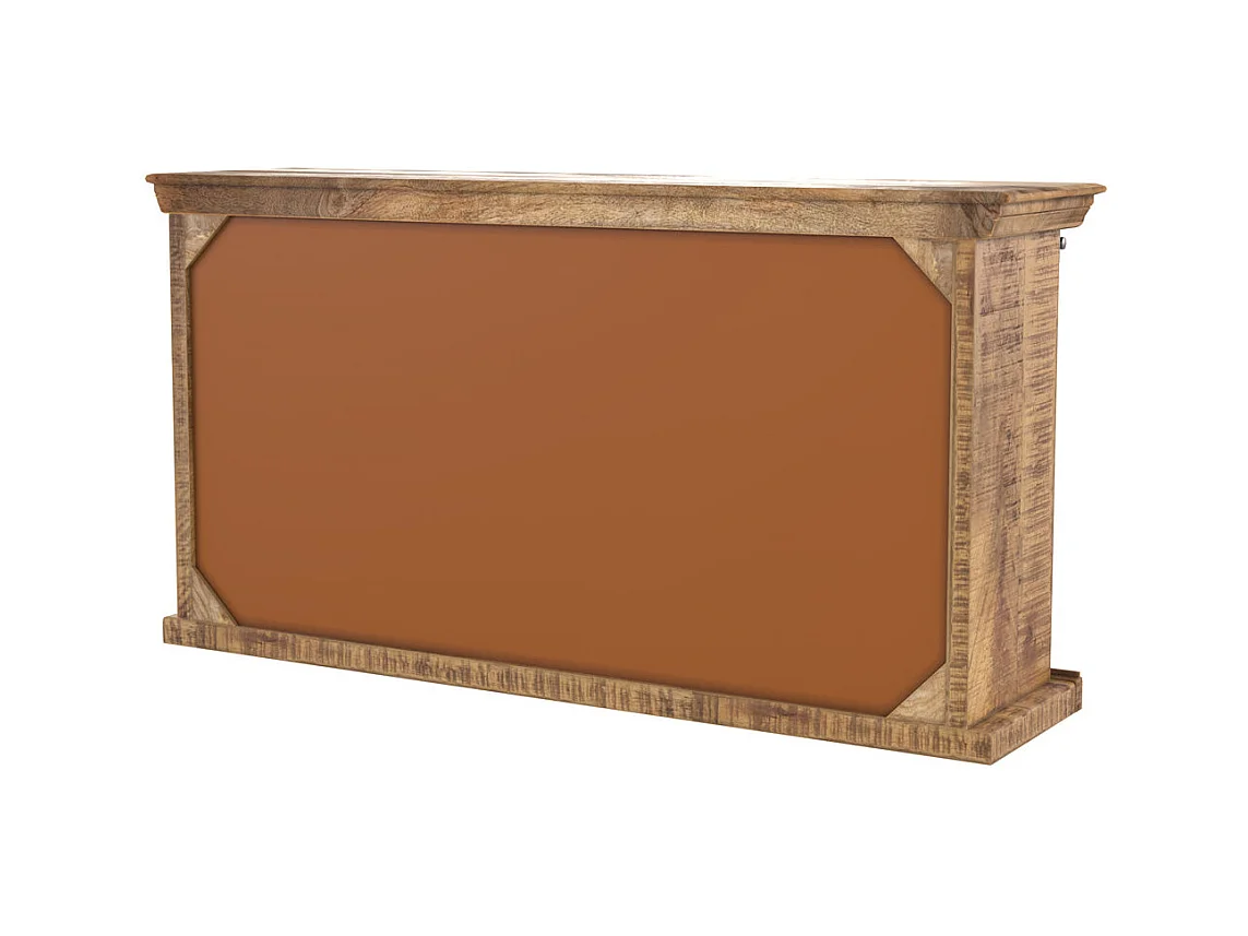 Aparador de madera 3 cajones 2 puertas metálicas correderas - Tabuk