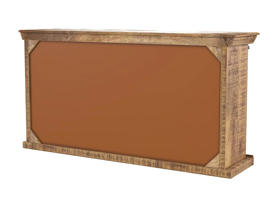 Buffet en bois 3 tiroirs 2 portes coulissantes en métal - Tabuk