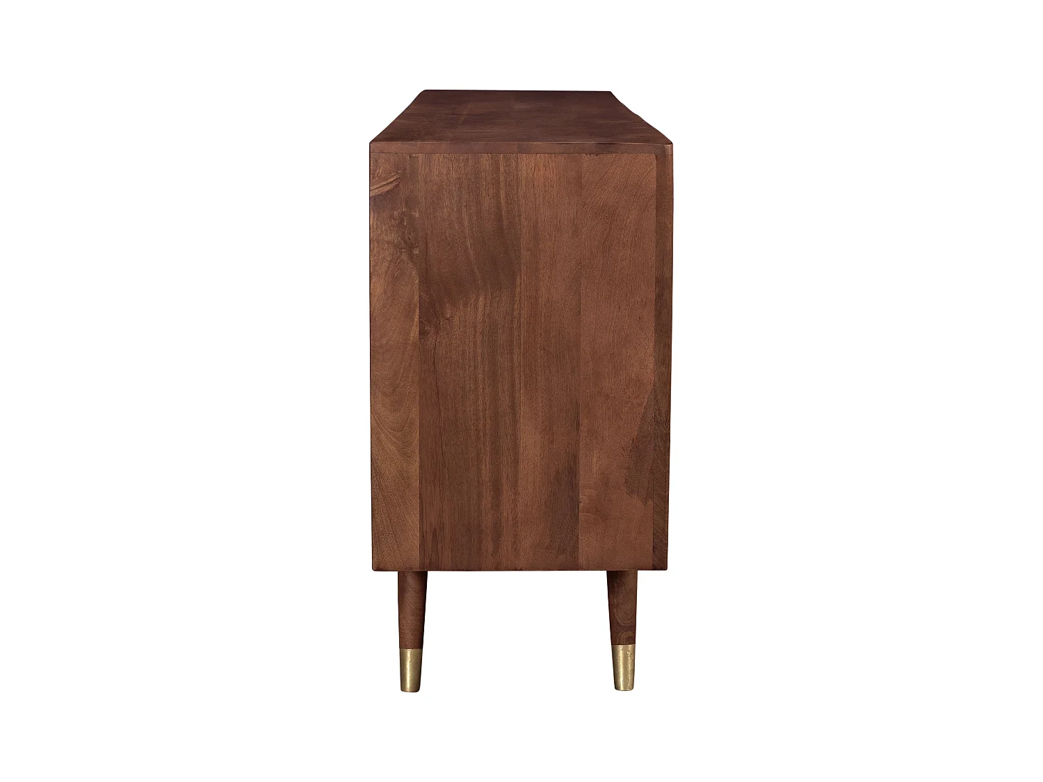 Aparador de madera maciza 3 puertas 3 cajones y detalles dorados - Colombo