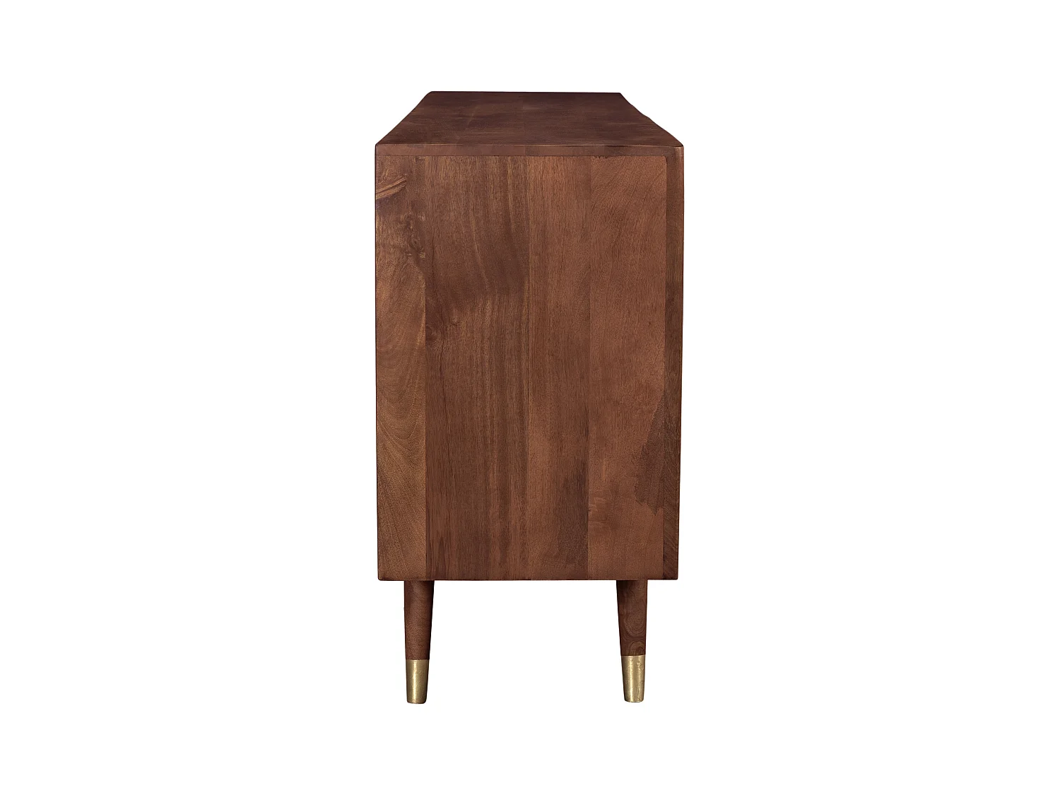 Aparador de madera maciza 3 puertas 3 cajones y detalles dorados - Colombo