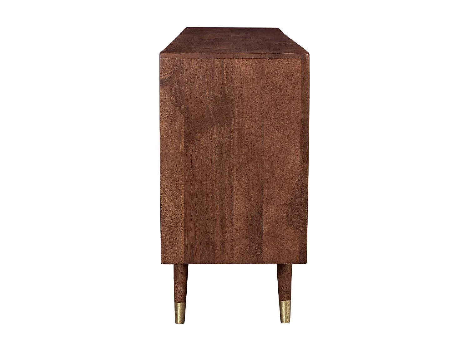 Credenza in legno massiccio 3 porte 3 cassetti e dettagli in oro - Colombo