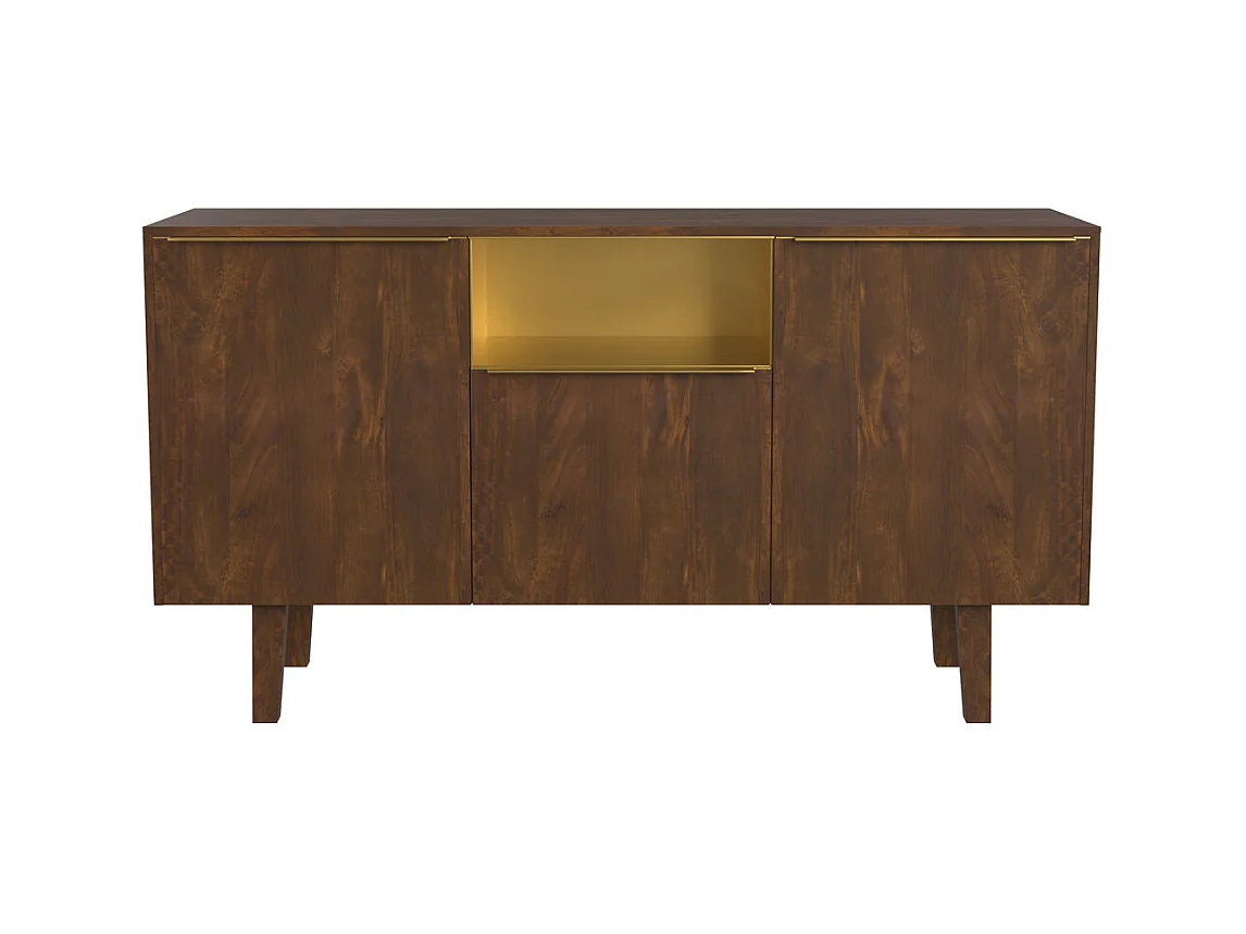 Buffet en bois de manguier 2 portes 1 niche - Taiko