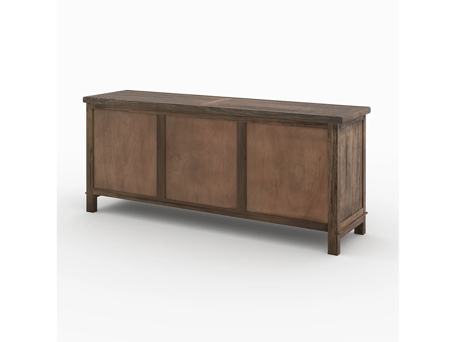 Aparador de madera recuperada con 3 puertas y 4 cajones - Mastic