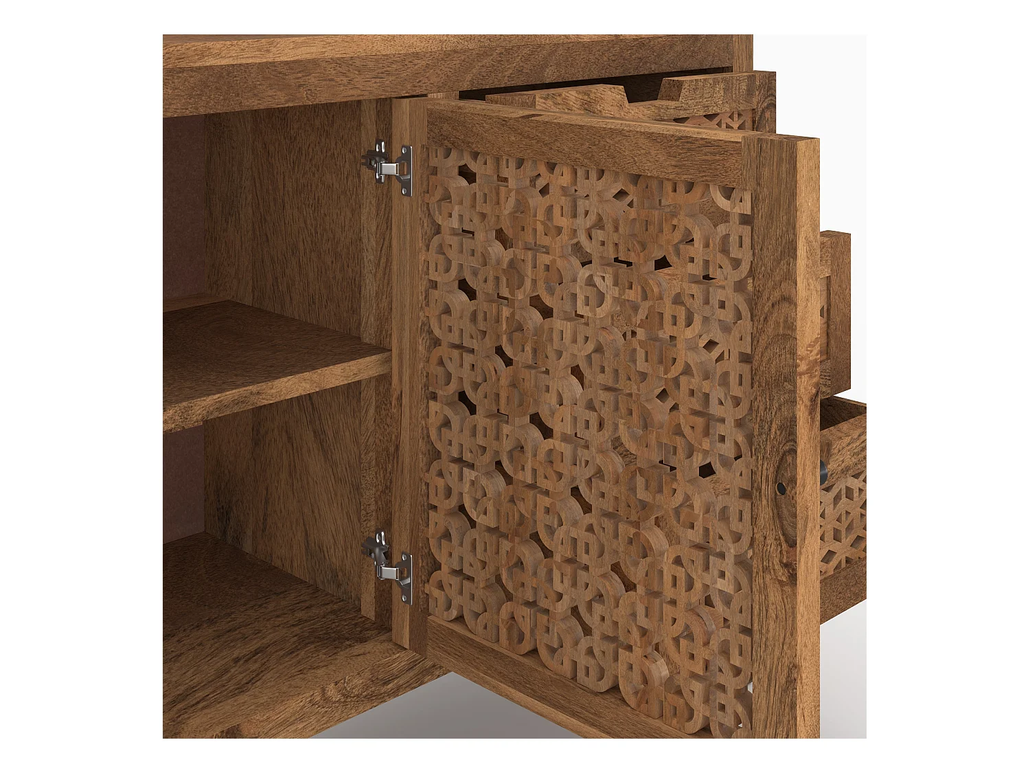 Buffet ajouré en bois de manguier - Jaya