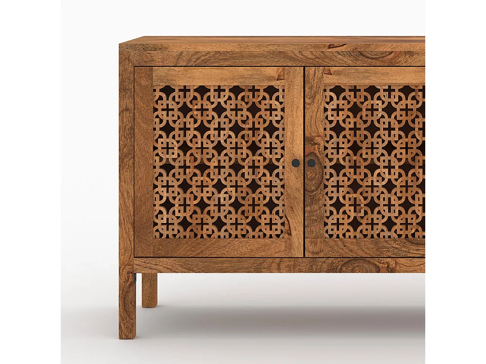 Credenza in legno di mango traforato - Jaya
