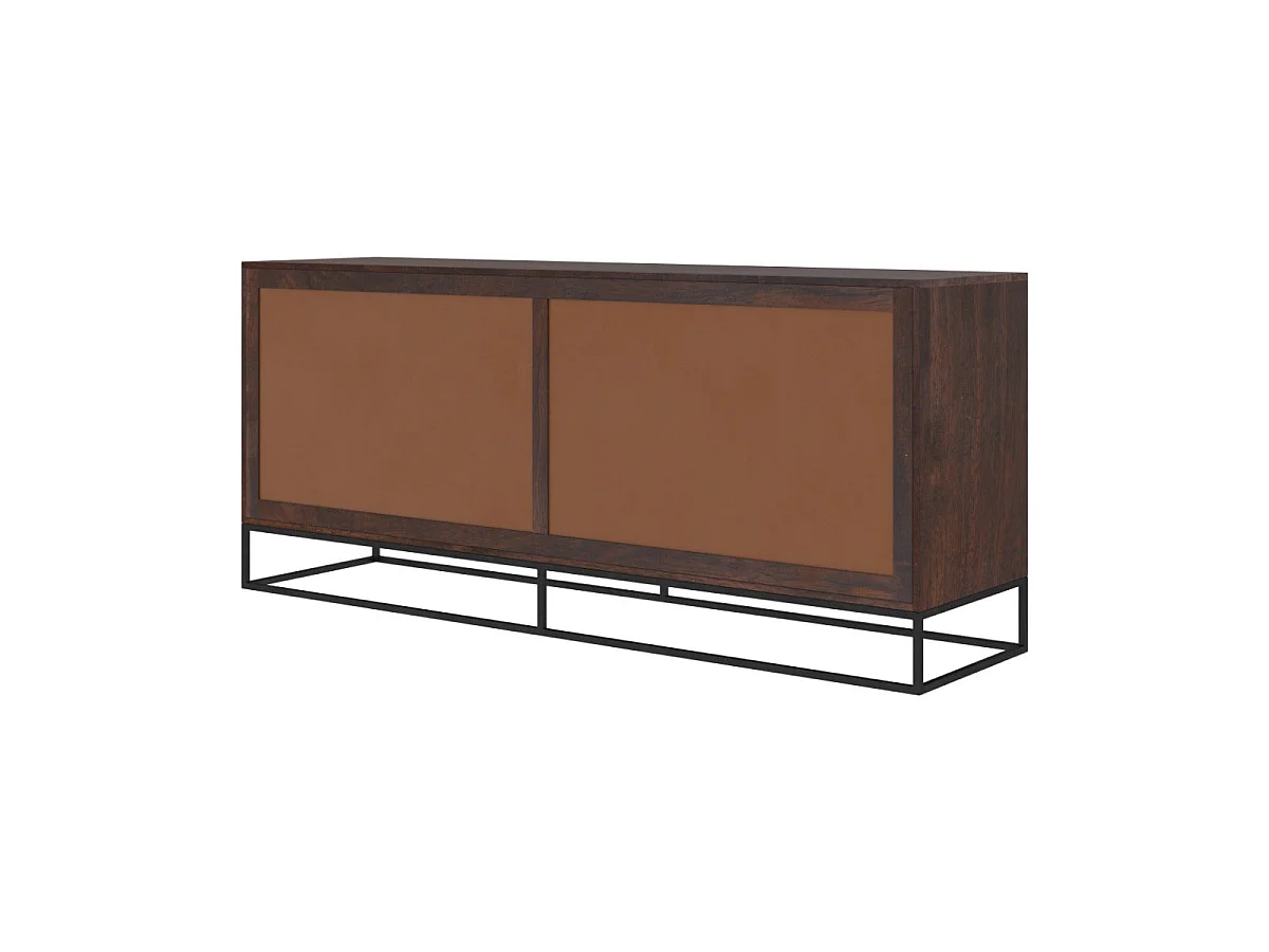 Aparador de 4 puertas de madera de acacia y madera reciclada - Krabi