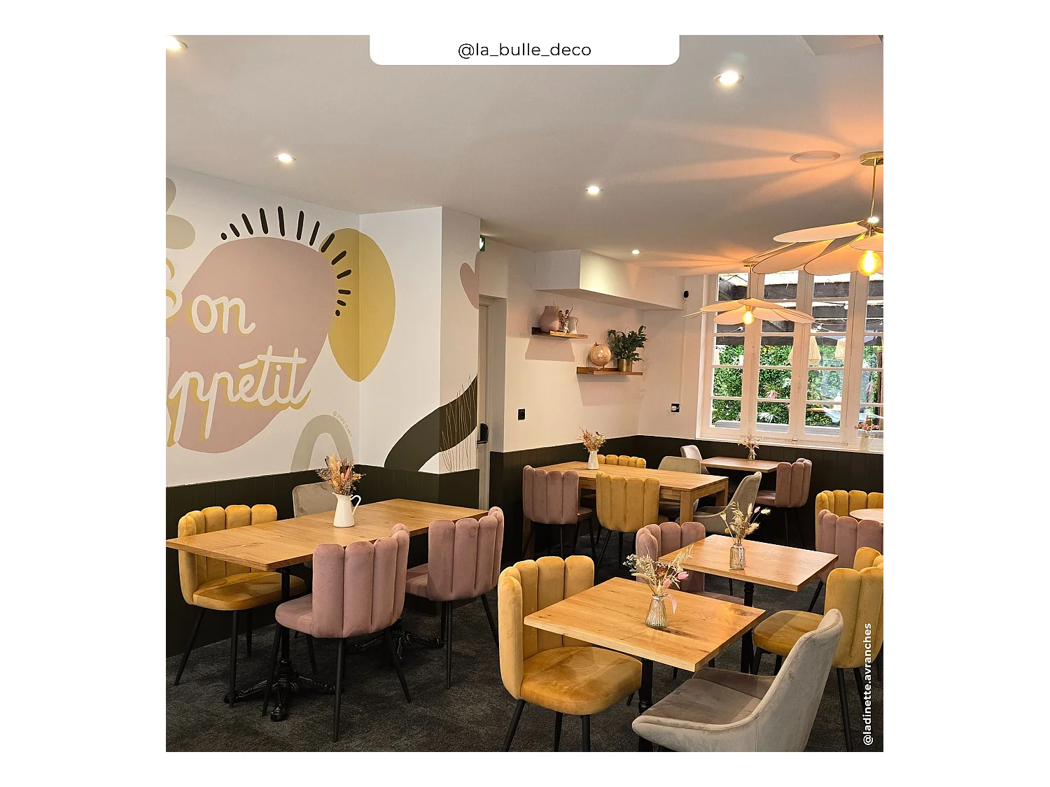 Set di 2 sedie in velluto giallo con gambe in metallo - Rosy