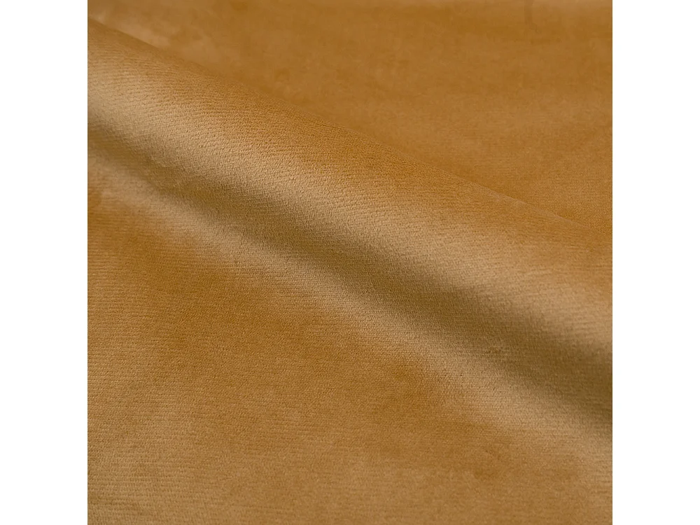 Set de 2 sillas de terciopelo amarillo con patas de metal - Rosy