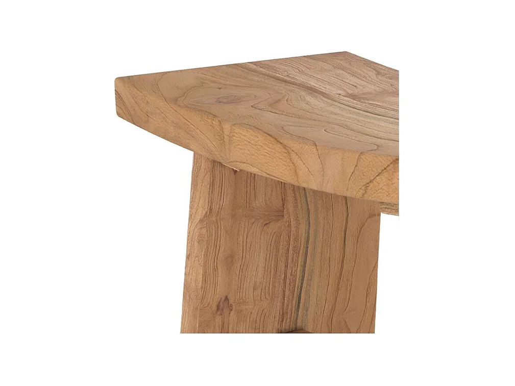 Tabouret en bois de teck recyclé - Eka