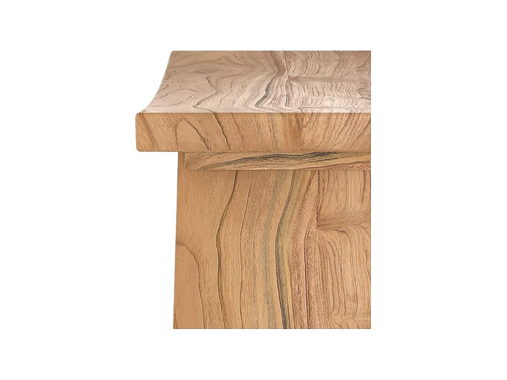 Tabouret en bois de teck recyclé - Eka