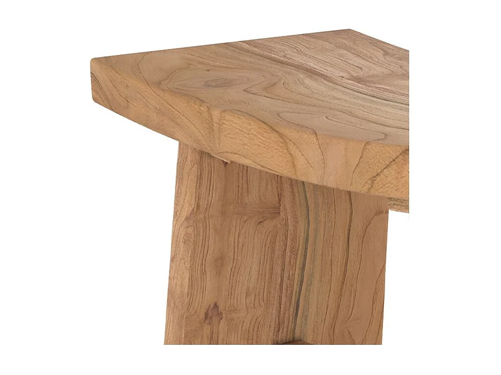 Tabouret en bois de teck recyclé - Eka