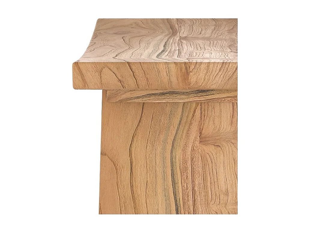 Tabouret en bois de teck recyclé - Eka