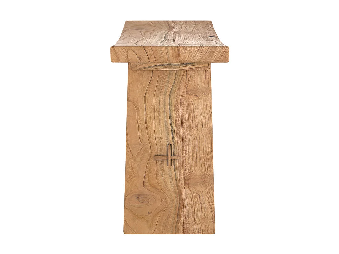 Tabouret en bois de teck recyclé - Eka
