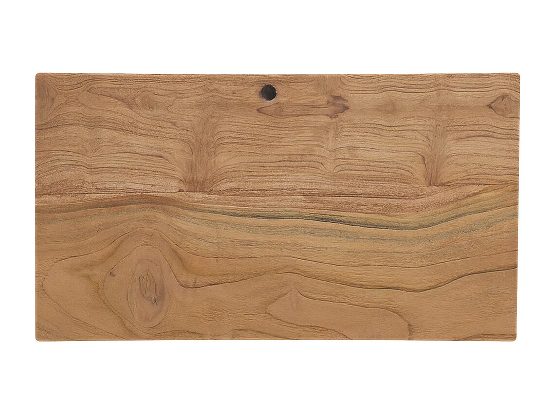 Tabouret en bois de teck recyclé - Eka