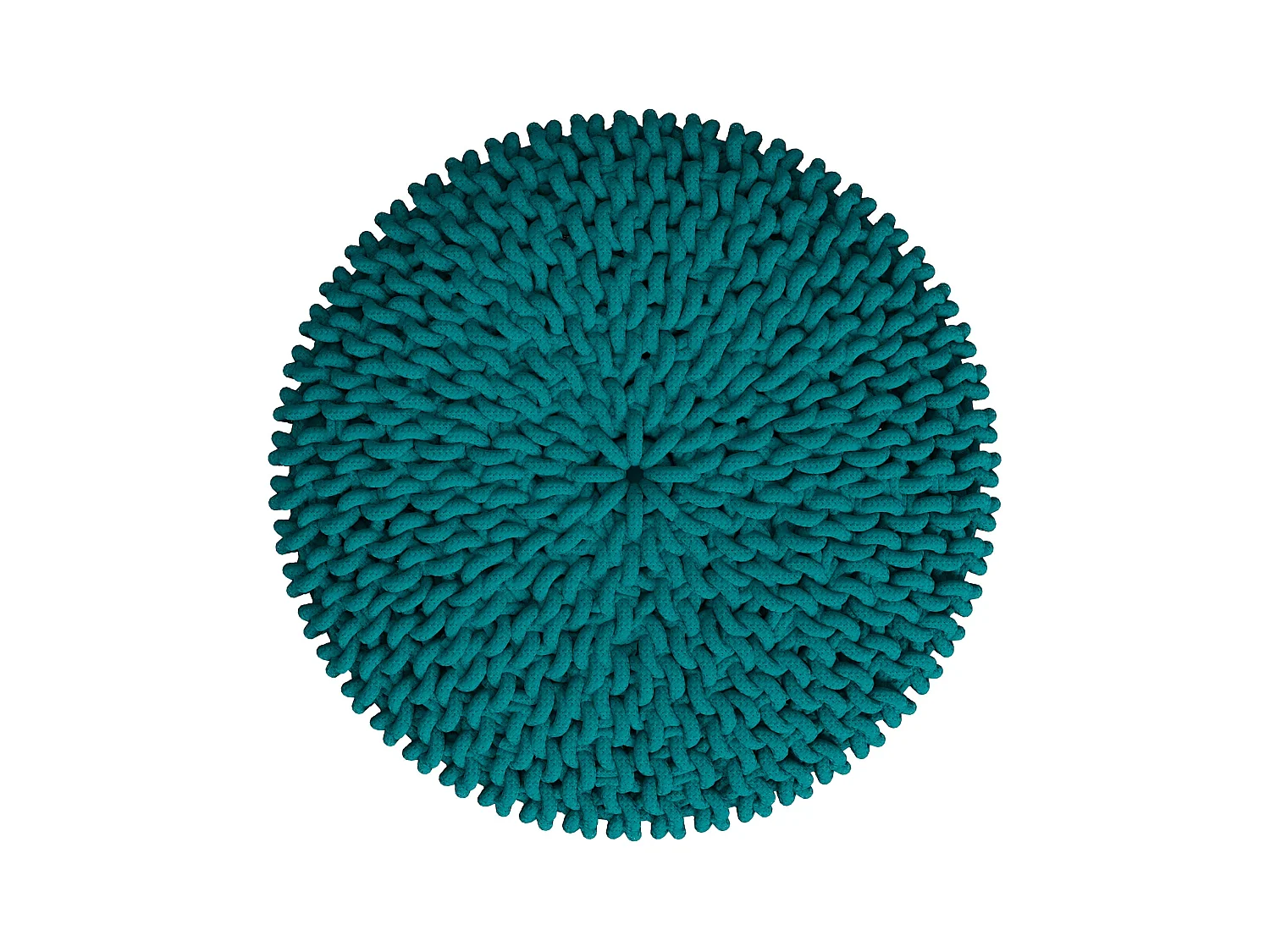 Piccolo sgabello in cotone verde celeste - Lisa