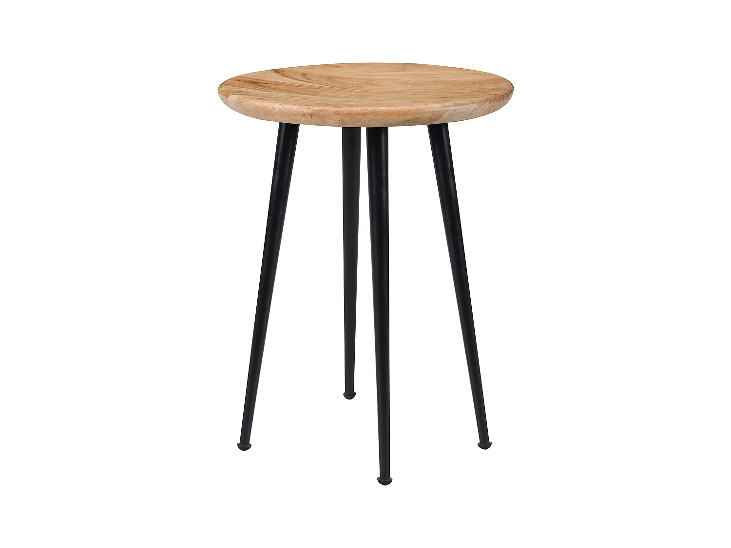 Taburete redondo de madera de acacia - Modasa