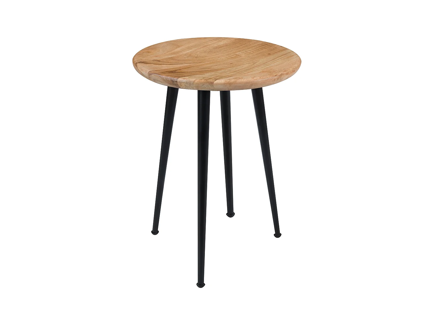 Taburete redondo de madera de acacia - Modasa