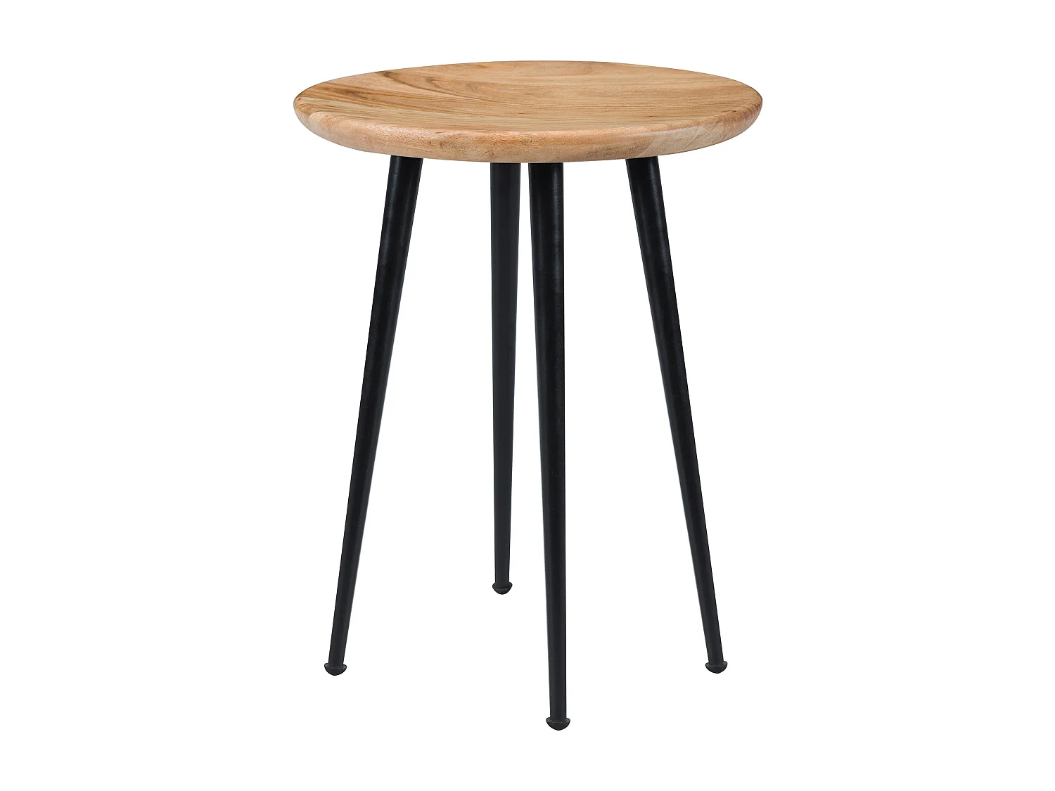 Sgabello rotondo in legno di acacia - Modasa