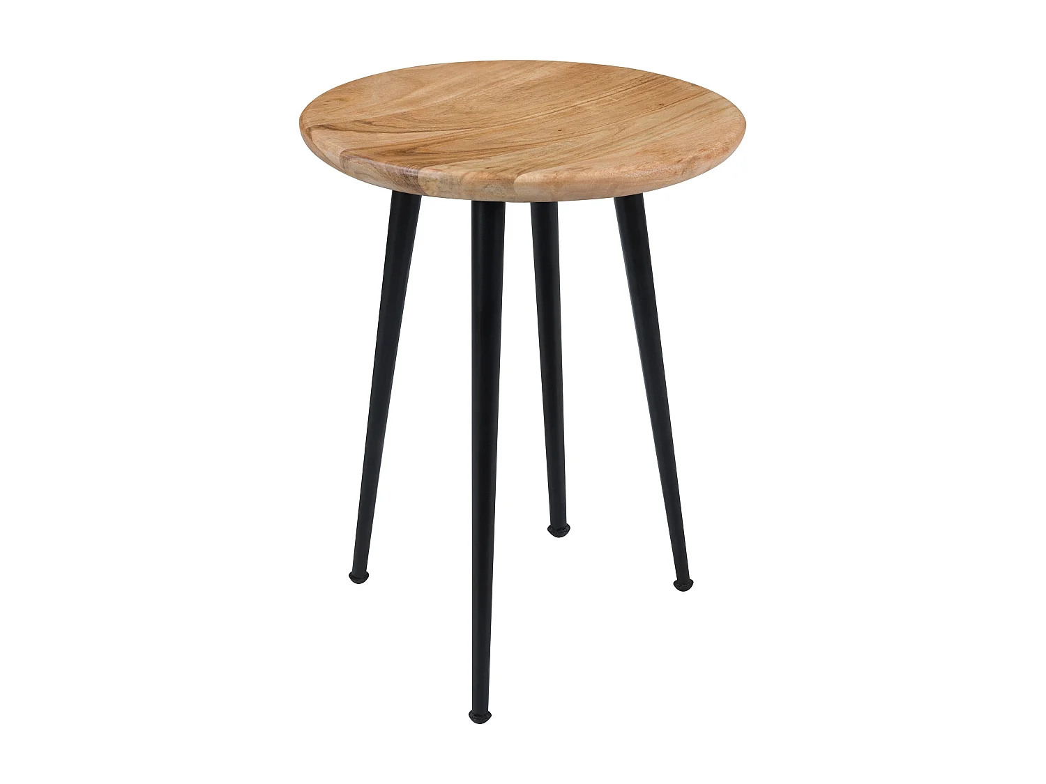 Sgabello rotondo in legno di acacia - Modasa