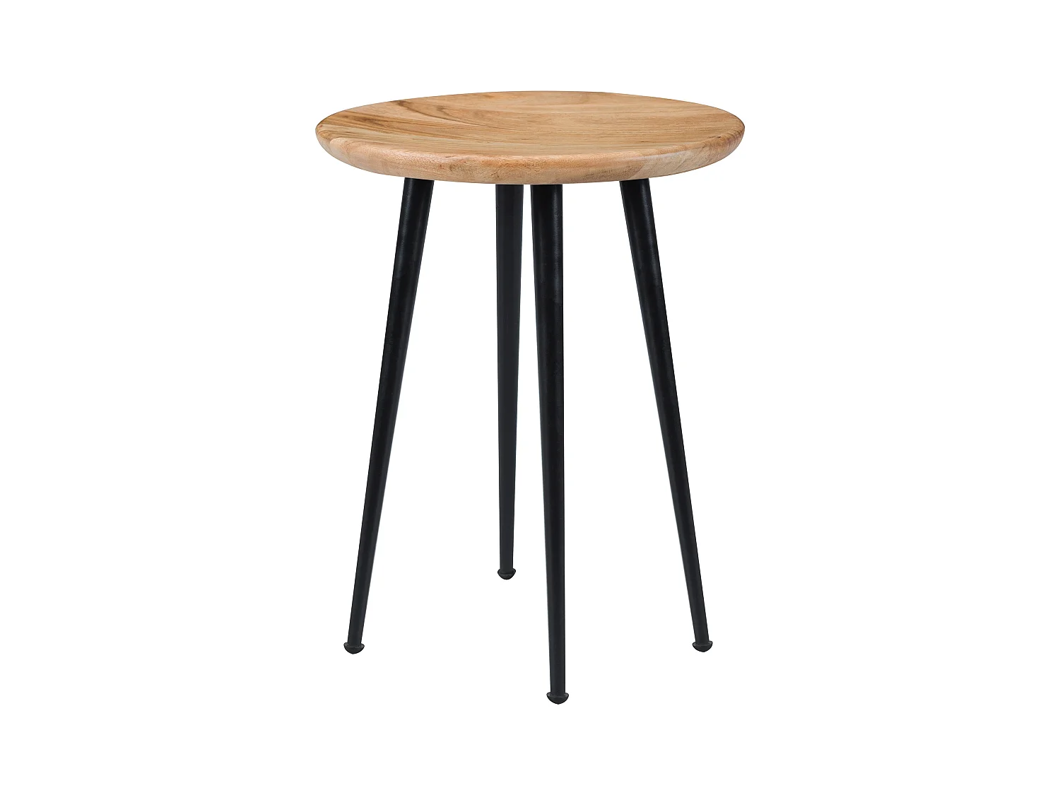 Sgabello rotondo in legno di acacia - Modasa