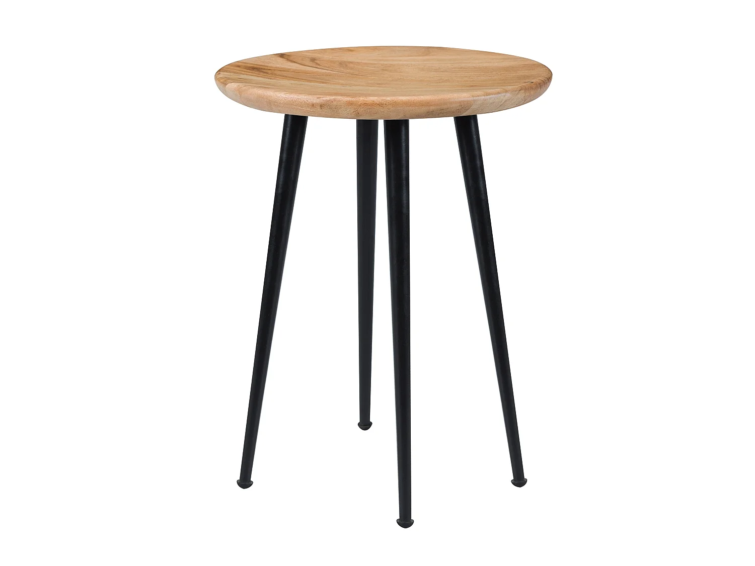 Sgabello rotondo in legno di acacia - Modasa
