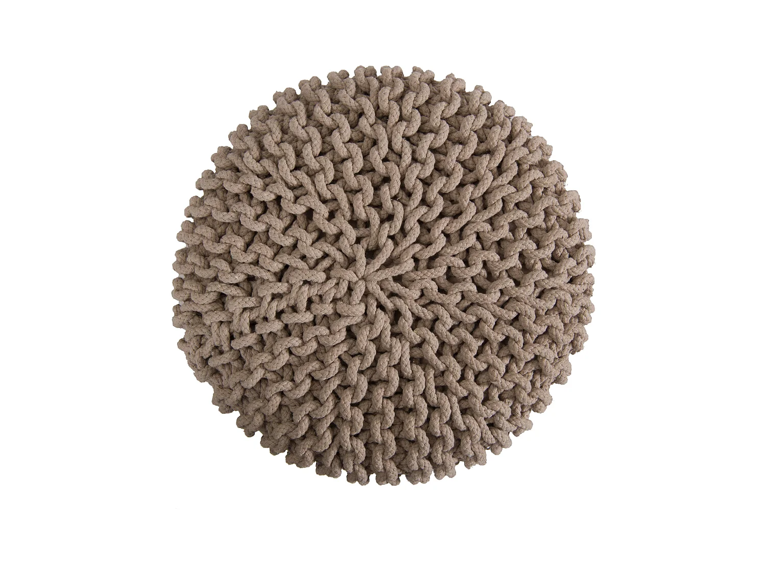 Piccolo sgabello in cotone tortora - Lisa