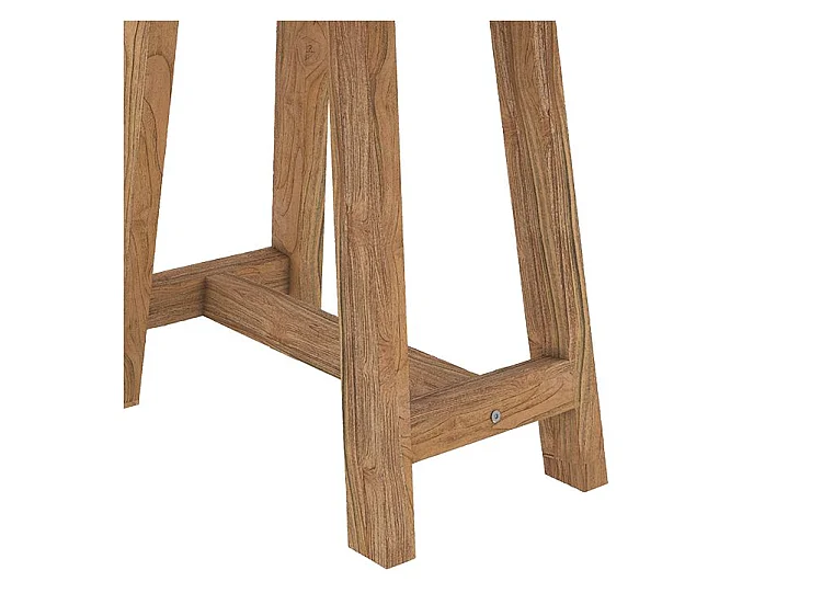 Sgabello in legno di teak riciclato - Dao