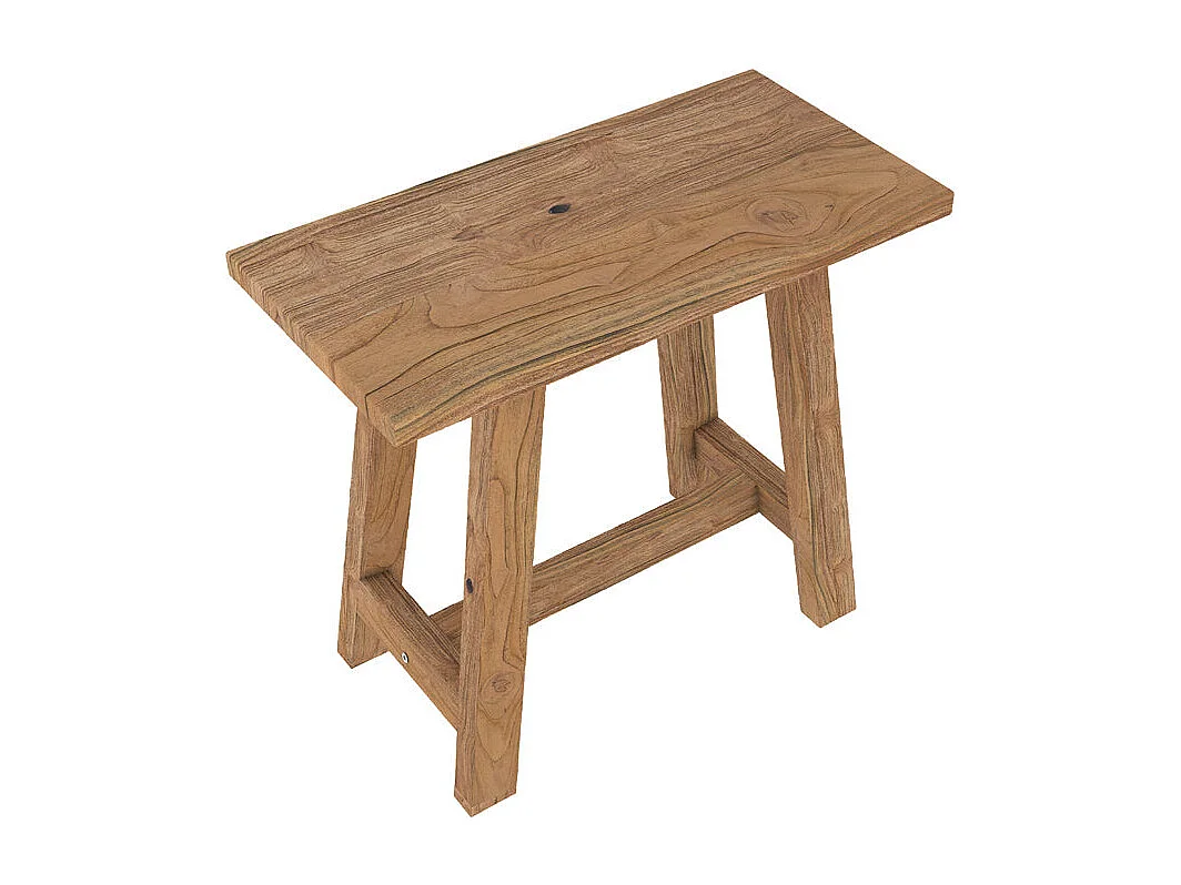 Sgabello in legno di teak riciclato - Dao
