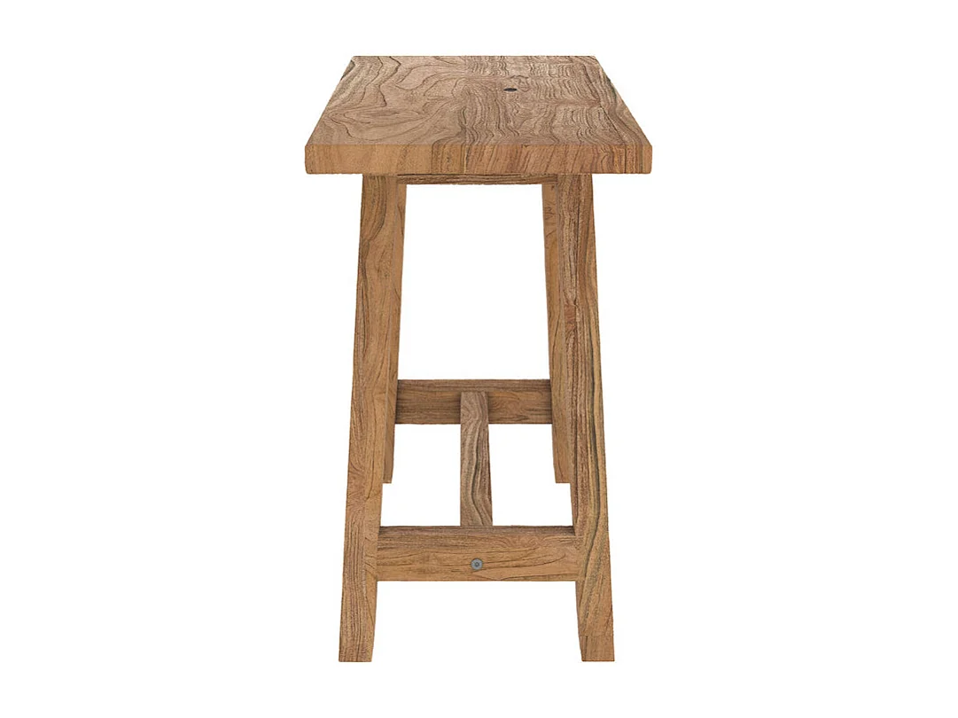 Sgabello in legno di teak riciclato - Dao