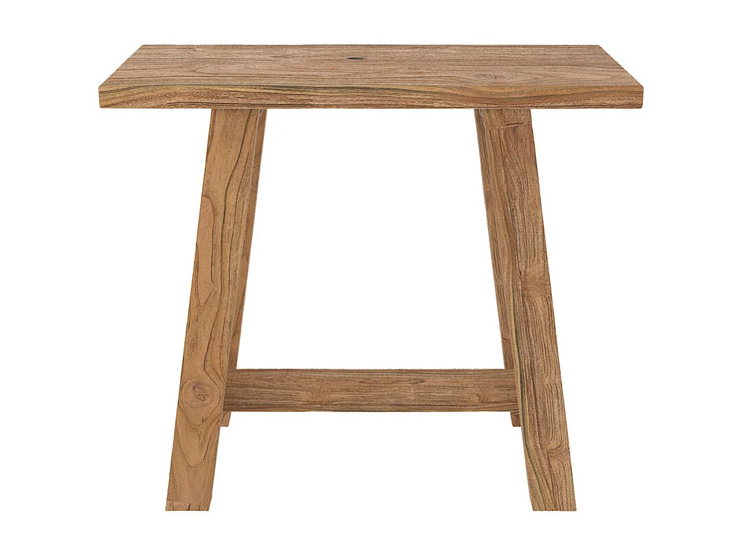 Sgabello in legno di teak riciclato - Dao