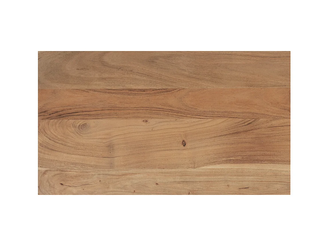 Cómoda de madera de acacia y metal, 3 cajones - Alabama