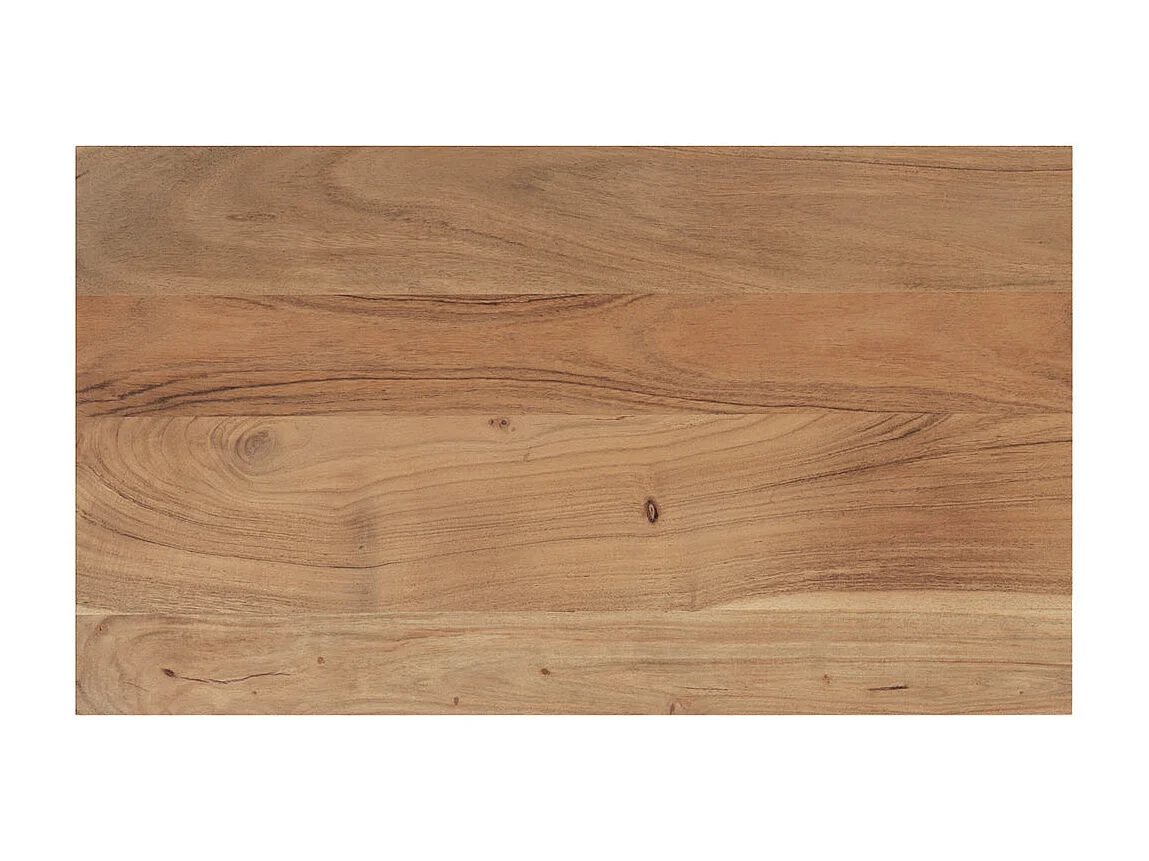 Cassettiera in legno d'acacia e metallo, 3 cassetti - Alabama